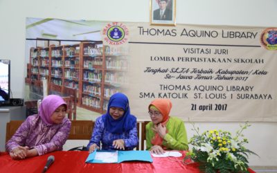 Visitasi dan Penjurian Lomba Perpustakaan Sekolah Tingkat SLTA Terbaik se-Jawa Timur tahun 2017